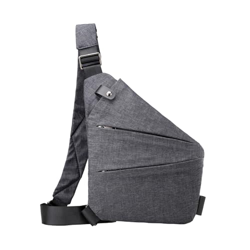 Anti-Diebstahl-Taschen, Reisetaschen, Anti-Diebstahl-Taschen für Damen und Herren, Mode Diebstahlsichere Reisetasche, Schulter Umhängetasche (Grau, Standard) von Werownsgso