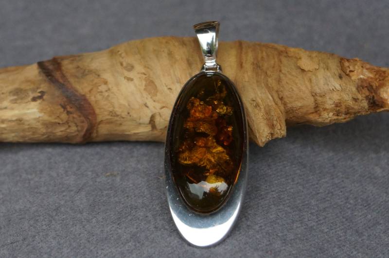 Vintage Anhänger Silber 925/ - Gestempelt 49x20mm Bernstein Bewegliche Öse Sehr Gut Erhalten Gereinigt Vintage Anhänger Silber 925/ - Gestempelt 49x20mm Bernstein Bewegliche Öse Sehr Gut Erhalten Gereinigt von WertGeschaetzt