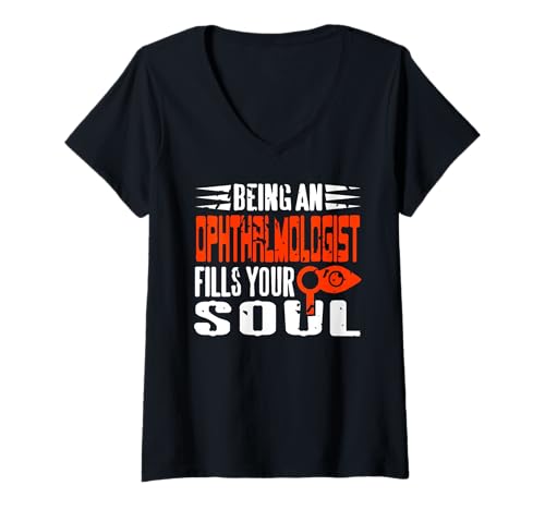 Damen Augenarzt Sein Erfüllt Herz und Seele T-Shirt mit V-Ausschnitt Damen Augenarzt Sein Erfüllt Herz und Seele T-Shirt mit V-Ausschnitt von Wertvoller Job Augenpflege Leidenschaft