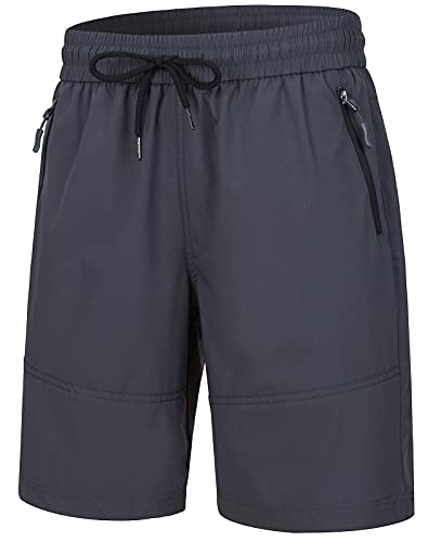 Wespornow Wanderhose-Damen-Kurze Hose Sommerhose Damen Bermuda-Shorts Outdoor Trekkinghose Kurz Leichte Stretch Golf Cargo MTB Hose mit Reißverschlusstaschen (Grau, XXL) von Wespornow