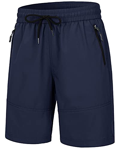 Wespornow Wanderhose-Damen-Kurze Hose Sommerhose Damen Bermuda-Shorts Outdoor Trekkinghose Kurz Leichte Stretch Golf Cargo MTB Hose mit Reißverschlusstaschen (Navy, S) von Wespornow