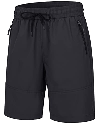 Wespornow Wanderhose-Damen-Kurze Hose Sommerhose Damen Bermuda-Shorts Outdoor Trekkinghose Kurz Leichte Stretch Golf Cargo MTB Hose mit Reißverschlusstaschen (Schwarz, M) von Wespornow