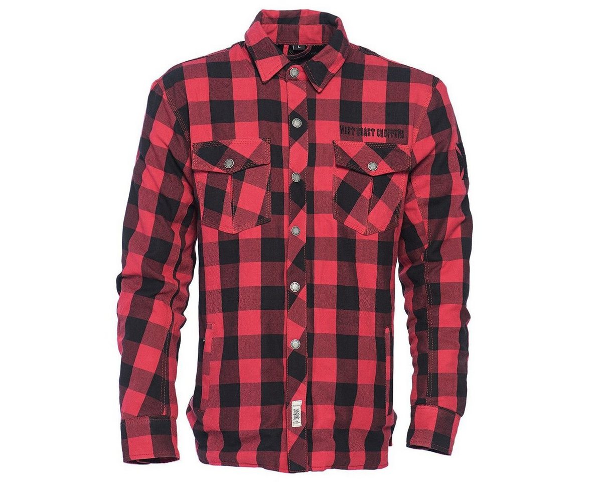 West Coast Choppers Outdoorhemd West Coast Choppers Herren Langarmhemd Dominator Flanel von West Coast Choppers