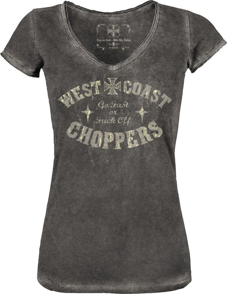 West Coast Choppers T-Shirt Go Fast V Neck von West Coast Choppers