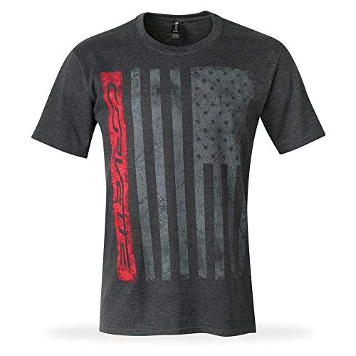 C7 Corvette Patriot T-Shirt - aus der American Legacy Collection - Heather Grey, Grau, Klein von West Coast Corvette