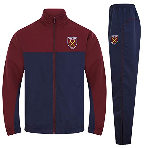 West Ham United FC - Herren Trainingsanzug - Jacke & Hose - Offizielles Merchandise - Geschenk für Fußballfans - Dunkelblau - M von West Ham United FC