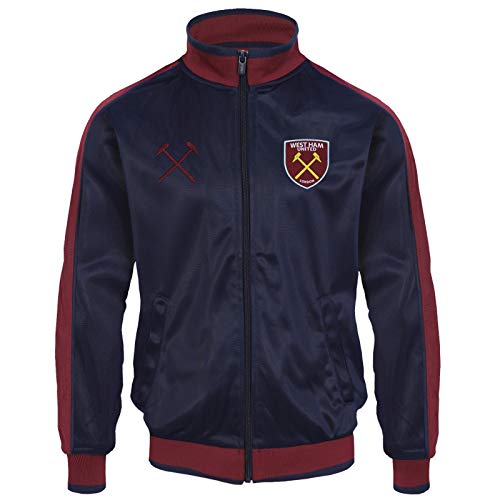 West Ham United FC - Herren Trainingsjacke im Retro-Design - Offizielles Merchandise - Geschenk für Fußballfans - 3XL von West Ham United FC