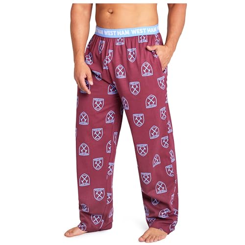West Ham United FC Herren Pyjamahose, Baumwolle, Loungehose – West Ham Gifts, burgunderfarben, XL West Ham United FC Herren Pyjamahose, Baumwolle, Loungehose – West Ham Gifts, burgunderfarben, XL von West Ham United