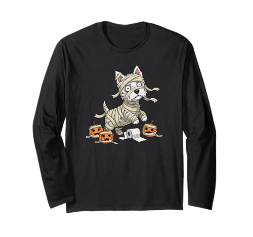 Lustiger West Highland White Terrier Mama Kürbis Halloween Langarmshirt Lustiger West Highland White Terrier Mama Kürbis Halloween Langarmshirt von West Highland White Terrier Dog Halloween Outfits