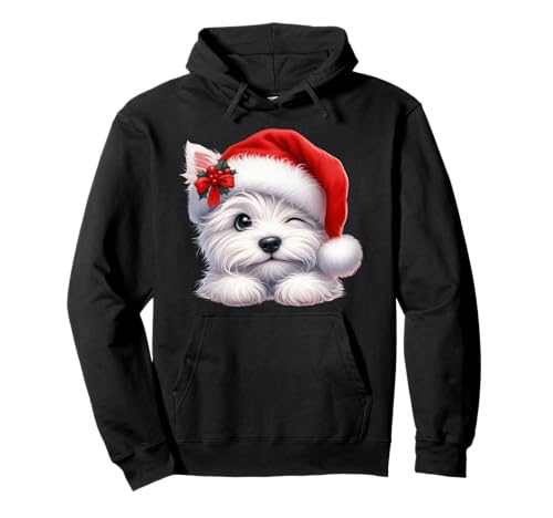 West Highland White Terrier Weihnachtsmütze, Weihnachtsmannmütze, Hund Mama Pullover Hoodie West Highland White Terrier Weihnachtsmütze, Weihnachtsmannmütze, Hund Mama Pullover Hoodie von West Highland White Terrier Dog Tees NYC