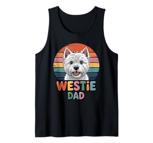 Herren Retro Westie Dad West Highland White Terrier Tank Top Herren Retro Westie Dad West Highland White Terrier Tank Top von West Highland White Terrier Lover Gifts