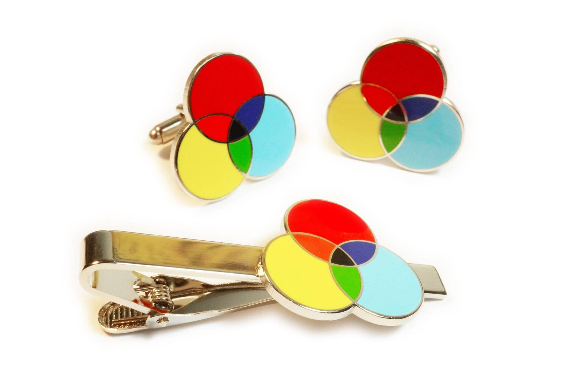 cmyk Color Wheel Grafik Designer Künstler Mode Krawattenleiste Clip & Manschettenknöpfe Set cmyk Color Wheel Grafik Designer Künstler Mode Krawattenleiste Clip & Manschettenknöpfe Set von WestCoastPins