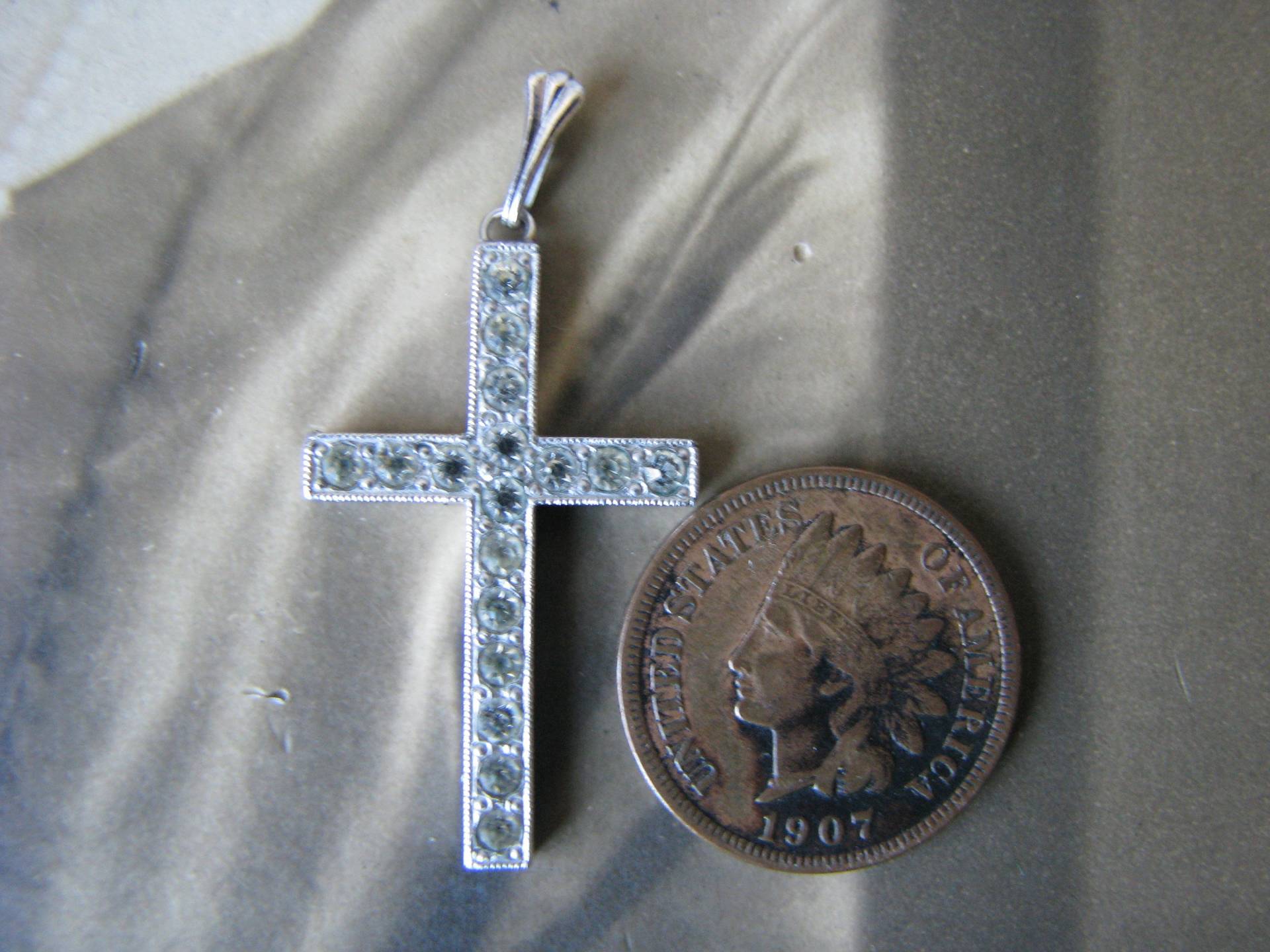 Art Deco Kreuz Kreuz, Anhänger, 1930Er Jahre Hochzeit Braut Kreuz von WestEndMarket