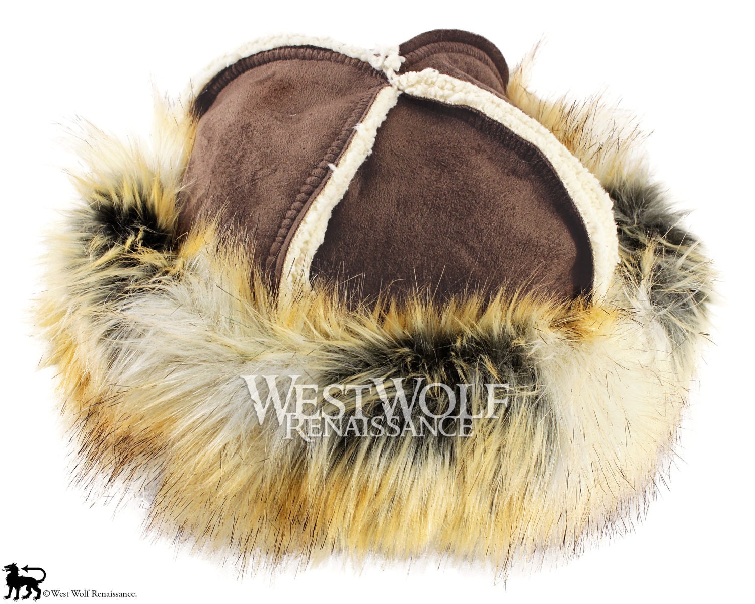 Brauner Wikinger Hut Mit Wildfuchs Pelz | Kunstfell Brauner Wikinger Hut Mit Wildfuchs Pelz | Kunstfell von WestWolfRenaissance