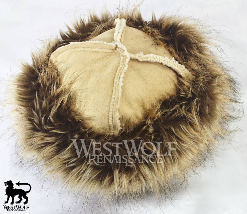 Brauner Wüstenfuchs Wikinger Hut | Kunstfell Brauner Wüstenfuchs Wikinger Hut | Kunstfell von WestWolfRenaissance