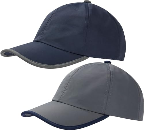 Westberg 2er Set Schirmmütze Herren, Sonnenhut mit UV-Schutz – Kappe Zertifiziert nach UV-Standard 801, 2X Baseball Cap Herren, atmungsaktive Schildkappe, Anthrazit, Weite individuell regulierbar von Westberg