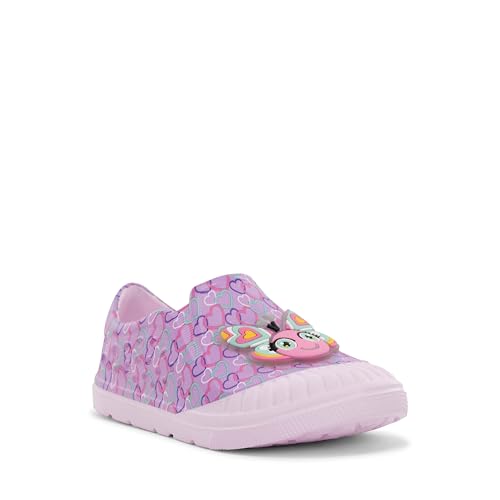 Western Chief Kids Parker Slip-Ons – wasserfreundliche EVA-Schuhe mit 3D-Akzenten, geformtem Fußbett und rutschfester Außensohle, perfekt für aktive Jungen und Mädchen, Schmetterling, 1 Little Kid von Western Chief