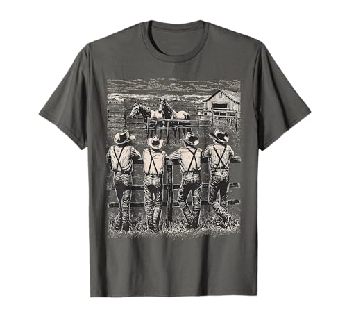 Western Cowboy Howdy Rodeo Team Southern Vintage Herren & Damen T-Shirt Western Cowboy Howdy Rodeo Team Southern Vintage Herren & Damen T-Shirt von Western Country Retro Birthday & Father's Day Crew