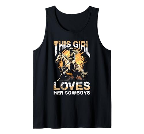 Dieses Mädchen liebt Ihr Cowboys-Rodeo-Abenteuer Tank Top von Western Cowgirl Cowboy Rodeo Style