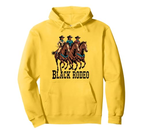 Lustiger schwarzer Rodeo Spruch Cowgirl Power Horse Queen Damen Herren Pullover Hoodie Lustiger schwarzer Rodeo Spruch Cowgirl Power Horse Queen Damen Herren Pullover Hoodie von Western Riders African American Ranch Culture
