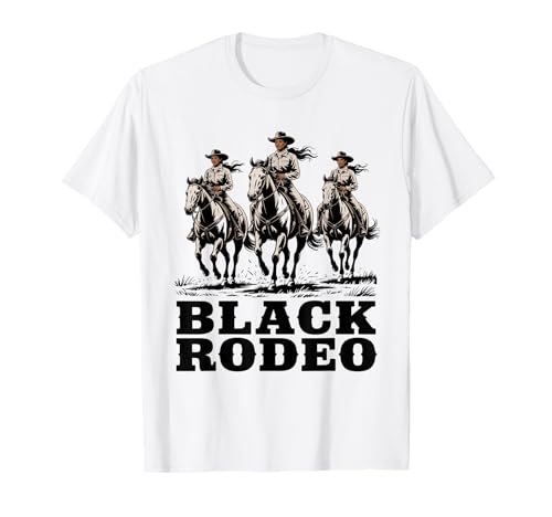 Lustiger schwarzer Rodeo Spruch Cowgirl Power Horse Queen Damen Herren T-Shirt Lustiger schwarzer Rodeo Spruch Cowgirl Power Horse Queen Damen Herren T-Shirt von Western Riders African American Ranch Culture