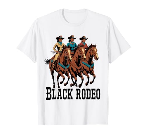 Lustiger schwarzer Rodeo Spruch Cowgirl Power Horse Queen Damen Herren T-Shirt Lustiger schwarzer Rodeo Spruch Cowgirl Power Horse Queen Damen Herren T-Shirt von Western Riders African American Ranch Culture