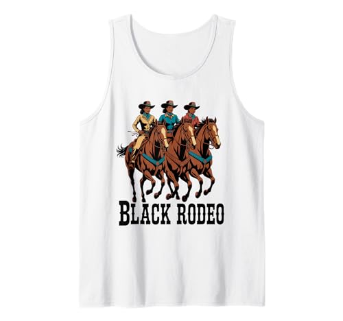 Lustiger schwarzer Rodeo Spruch Cowgirl Power Horse Queen Damen Herren Tank Top Lustiger schwarzer Rodeo Spruch Cowgirl Power Horse Queen Damen Herren Tank Top von Western Riders African American Ranch Culture