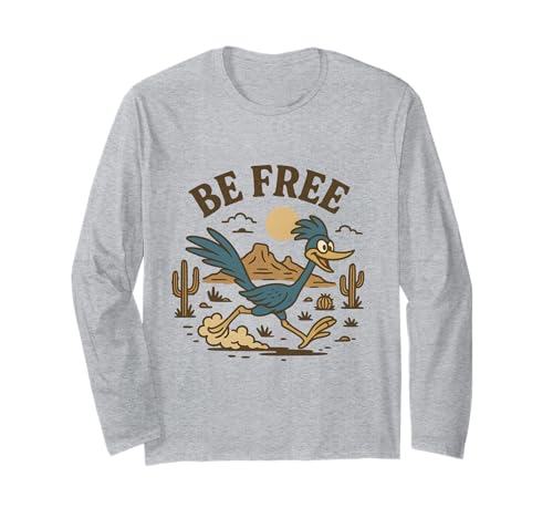 Road Runner Geschenk für Frauen Männer College University Langarmshirt Road Runner Geschenk für Frauen Männer College University Langarmshirt von Western Road Runner Be Free