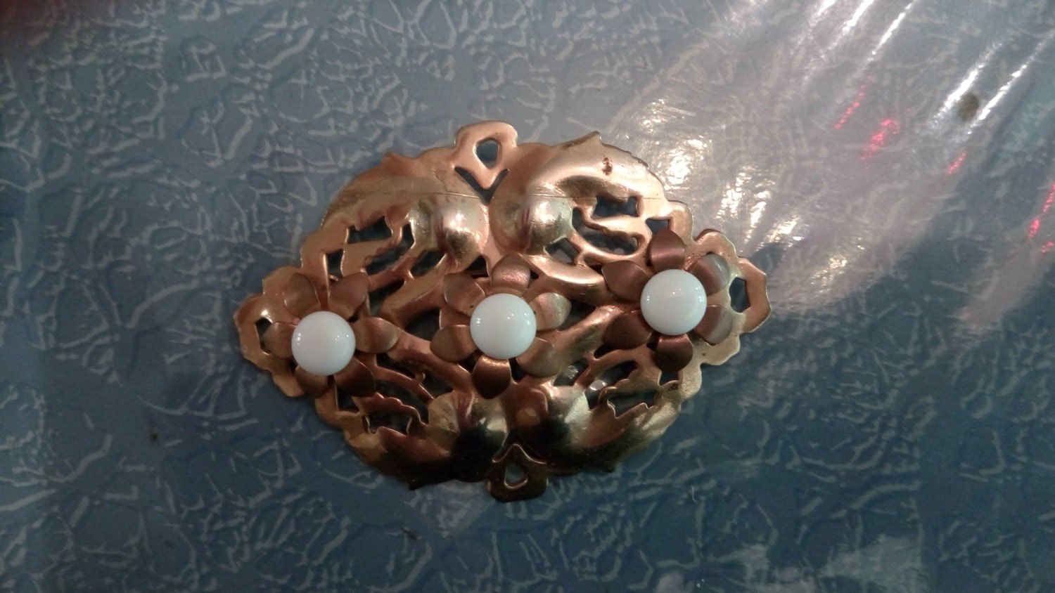 Außergewöhnliche Vintage-Brosche, Baujahr 1940Er/50Er Jahre von WesternSwingHulagirl