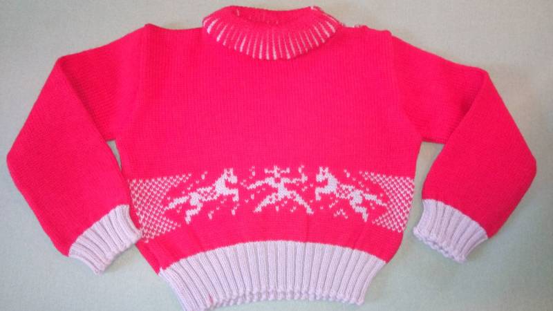 Entzückender, Ausverkaufter Kinderpullover Aus Den 1950Er Jahren von WesternSwingHulagirl