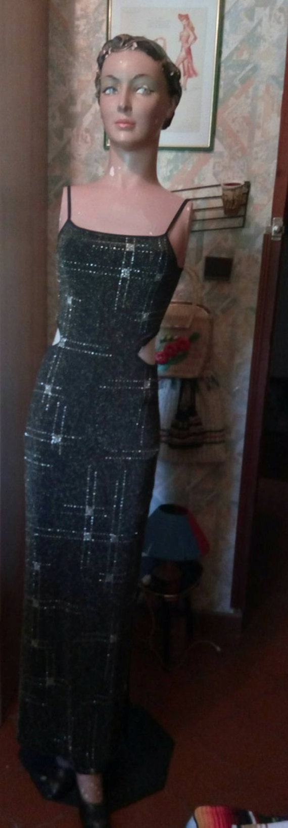 Prächtiges „Goldlamé"-Abendkleid Jolina Hergestellt in Paris von WesternSwingHulagirl