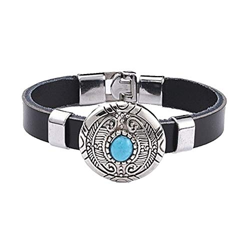 Armband Lederarmband mit türkisem Stein auf rundem Concho Biker Western Country Indian Armband Lederarmband mit türkisem Stein auf rundem Concho Biker Western Country Indian von Westernlifestyle