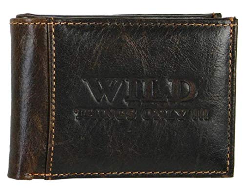Dollarclip Portemonnaie Leder Wild Things Only Geldbörse, Braun Dollarclip Portemonnaie Leder Wild Things Only Geldbörse, Braun von Westernlifestyle