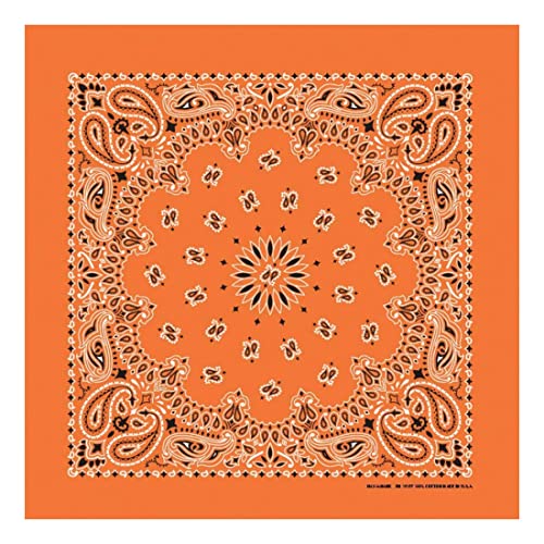Paisley Bandana - Original Made in USA, Biker, Motorrad, Country Line Dance orange Paisley Bandana - Original Made in USA, Biker, Motorrad, Country Line Dance orange von Westernlifestyle
