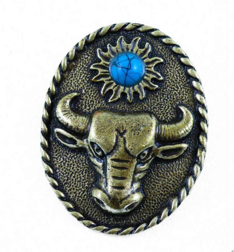 Westernlifestyle Anstecknadel Anstecker Pin Anstecknadel Büffel Bison Kuh Bulle Western Country von Westernlifestyle