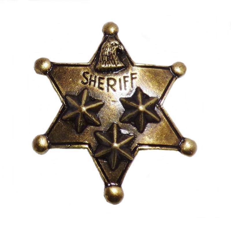 Westernlifestyle Anstecknadel Anstecker Pin Sheriffstern Sheriff Adler Western Country von Westernlifestyle