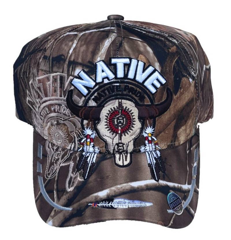 Westernlifestyle Baseball Cap Skull Longhorn bestickt von Westernlifestyle