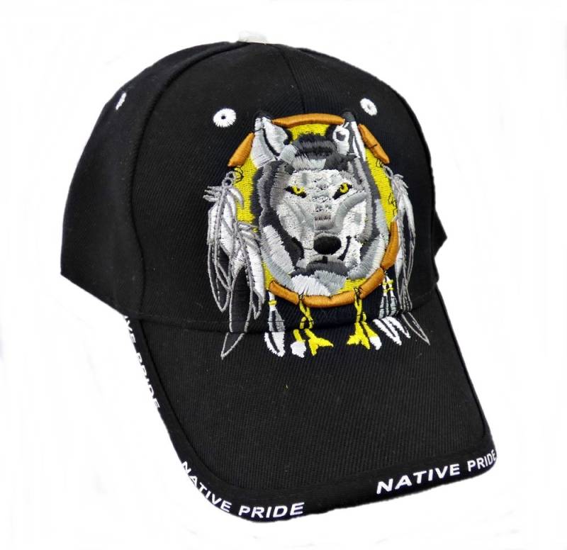 Westernlifestyle Baseball Cap Wolf schwarz von Westernlifestyle