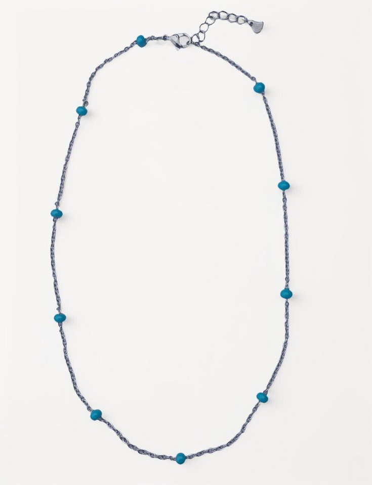 Westernlifestyle Edelstahlkette Elegante Damen Kette aus Edelstahl mit türkisen Perlen Westernlifestyle Edelstahlkette Elegante Damen Kette aus Edelstahl mit türkisen Perlen von Westernlifestyle