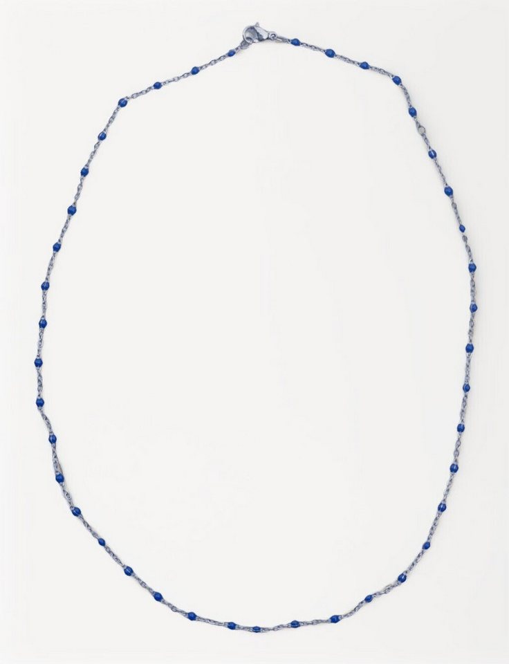 Westernlifestyle Edelstahlkette Filigrane Damen Kette aus Edelstahl mit blauen Perlen Westernlifestyle Edelstahlkette Filigrane Damen Kette aus Edelstahl mit blauen Perlen von Westernlifestyle