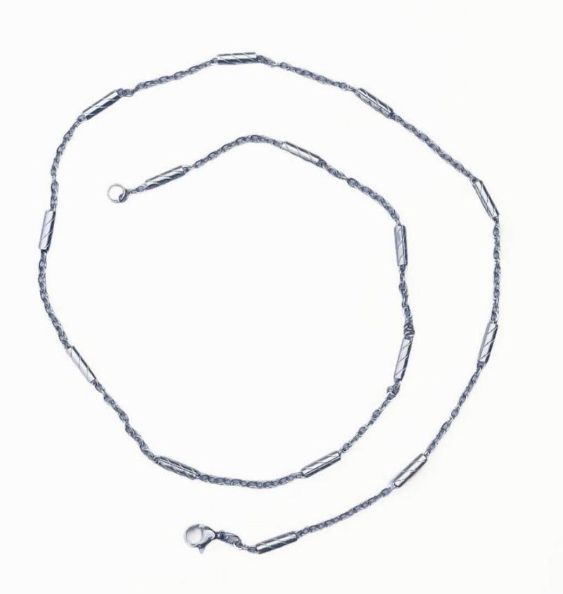 Westernlifestyle Edelstahlkette Stilvolle Damen Kette aus Edelstahl mit gemusterten Walzen Westernlifestyle Edelstahlkette Stilvolle Damen Kette aus Edelstahl mit gemusterten Walzen von Westernlifestyle