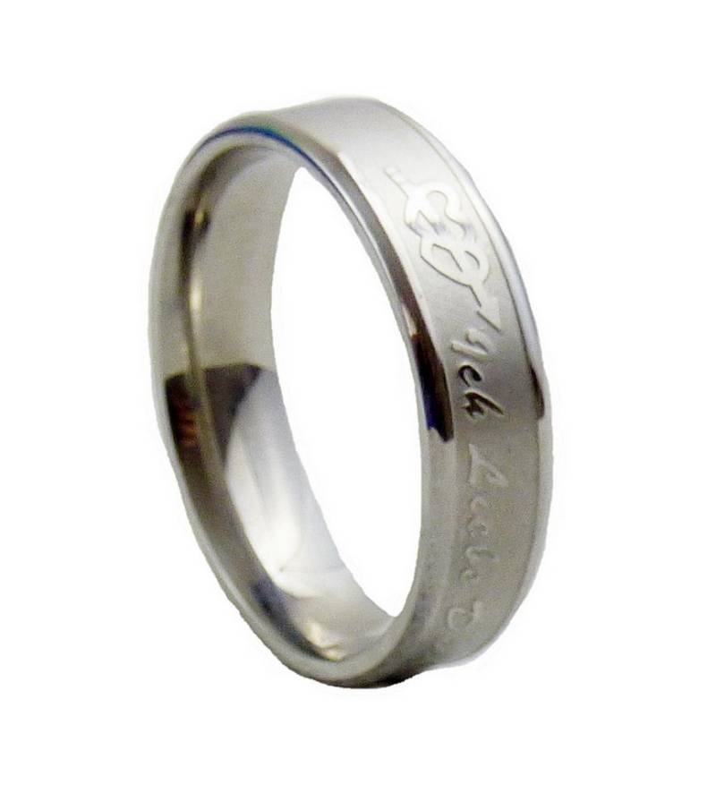 Westernlifestyle Fingerring Partnerring „Ich liebe dich“ – Edelstahl von Westernlifestyle