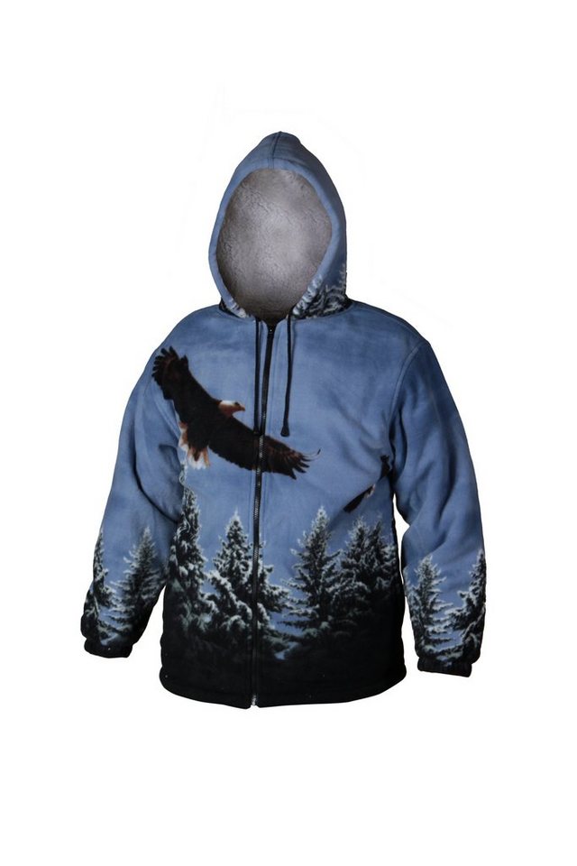 Westernlifestyle Fleecejacke " Eagle Blue " Adler von Westernlifestyle