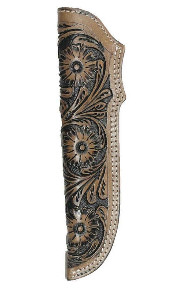 Westernlifestyle Gürteltasche Linkshänder Messertasche Leder Ledermesserscheide, Braun von Westernlifestyle