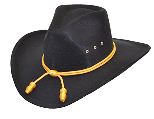 Westernlifestyle Kavalleriehut Westernhut Hut schwarz mit Kavallerie - Hutband Wollfilz (L/XL) von Westernlifestyle