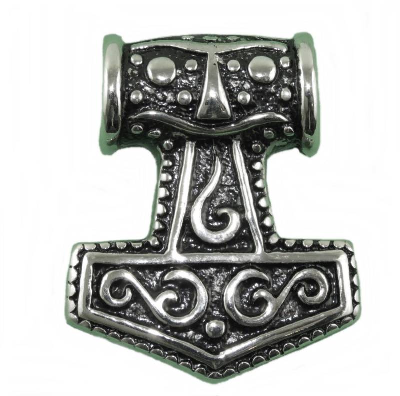 Westernlifestyle Kettenanhänger Anhänger Edelstahl Thor`s Hammer Hammer des Thor 3,2 x 3,5 cm von Westernlifestyle