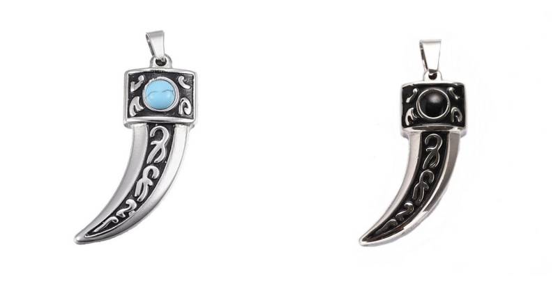 Westernlifestyle Kettenanhänger Anhänger Zahn Kralle aus Edelstahl von Westernlifestyle