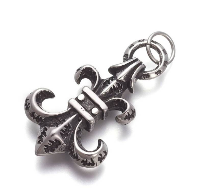 Westernlifestyle Kettenanhänger Anhänger aus Edelstahl Fleur de Lys von Westernlifestyle