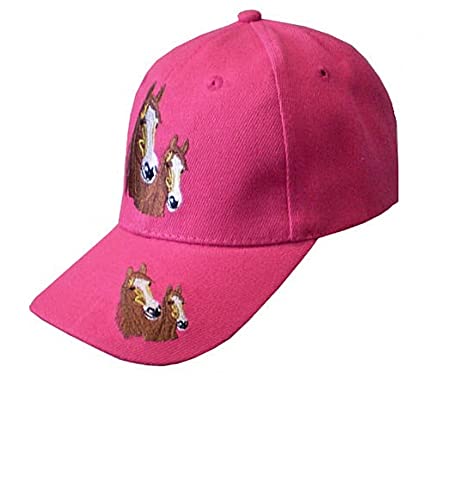 Westernlifestyle Kinder Basecap Cap mit Schild Bestickt mit Pferd (Pink) von Westernlifestyle