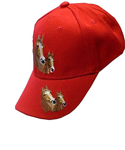 Westernlifestyle Kinder Basecap Cap mit Schild Bestickt mit Pferd (Rot) von Westernlifestyle